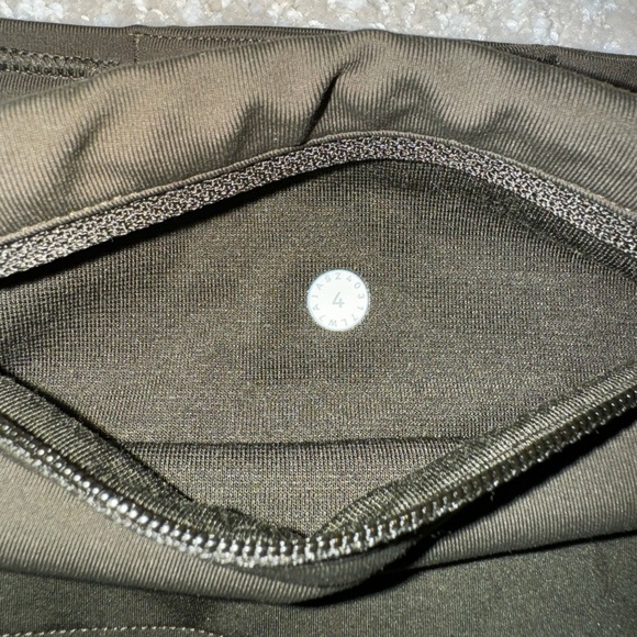 Lululemon Size 4 shorts, dark olive green - Picture 2 of 4